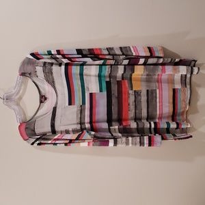 Unique colorblock tunic top